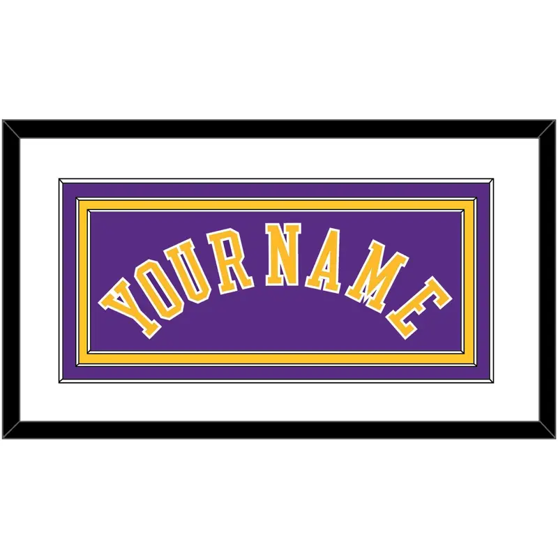 Los Angeles Name - Road Purple (1997-1999) - Triple Mat 1