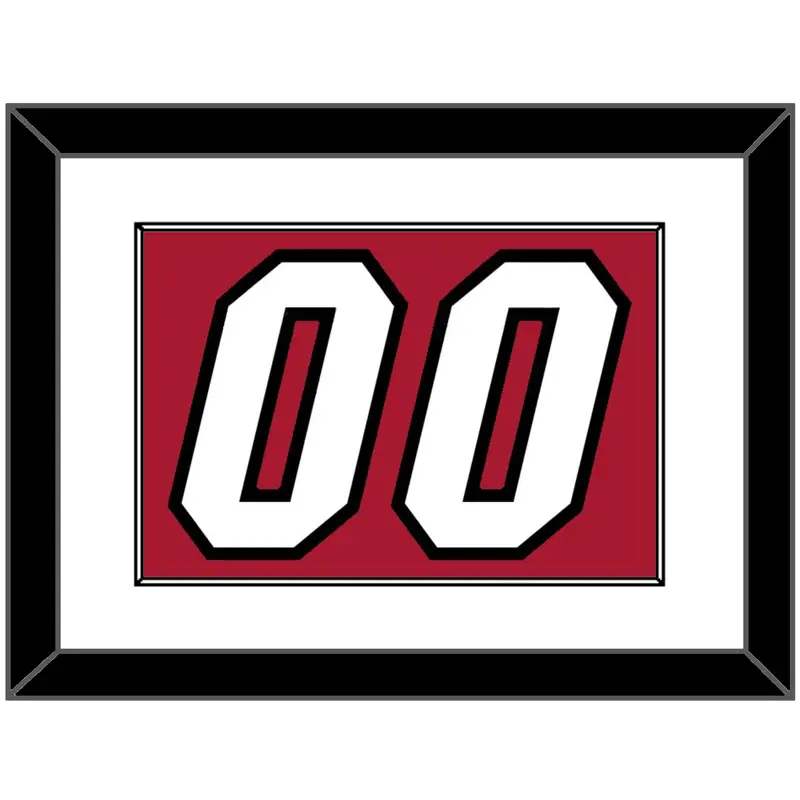 Miami Number - Alternate Red (2001-2008) - Single Mat 1