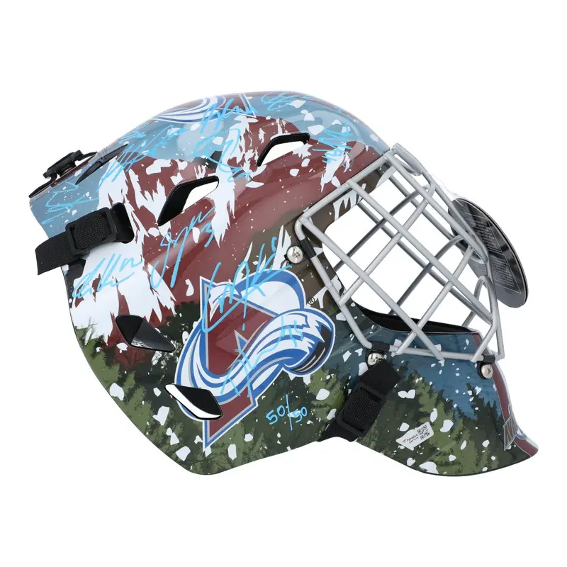 2022 Colorado Avalanche Stanley Cup Champions Team Signed Goalie Mask Fanatics
