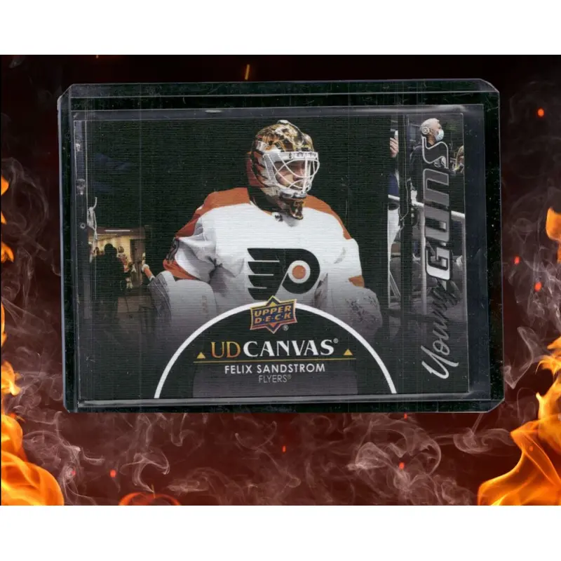 2021-22 Upper Deck Felix Sandstrom Canvas Black SP Rookie #C383