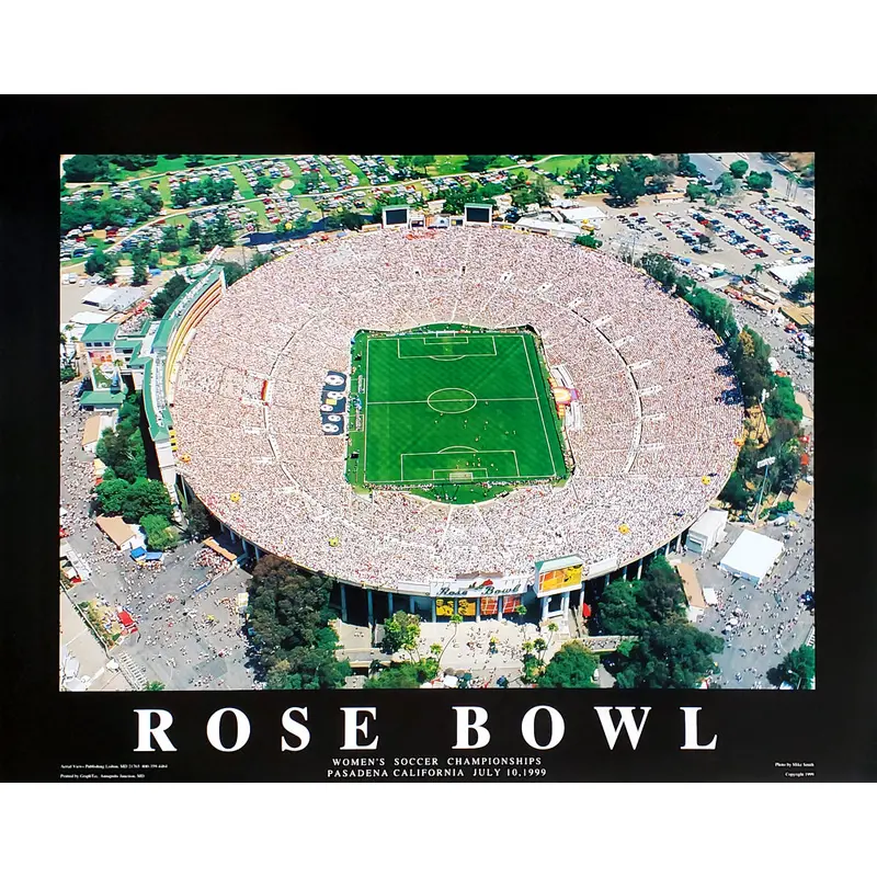 FIFA Women's World Cup 1999 at The Rose Bowl, California Poster Print - Aerial Views