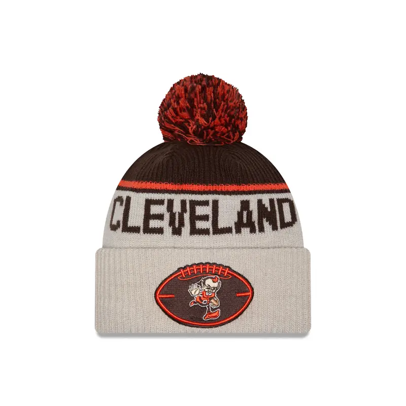 New Era - Cleveland Browns - NFL Sideline Beanie - Stone/OTC