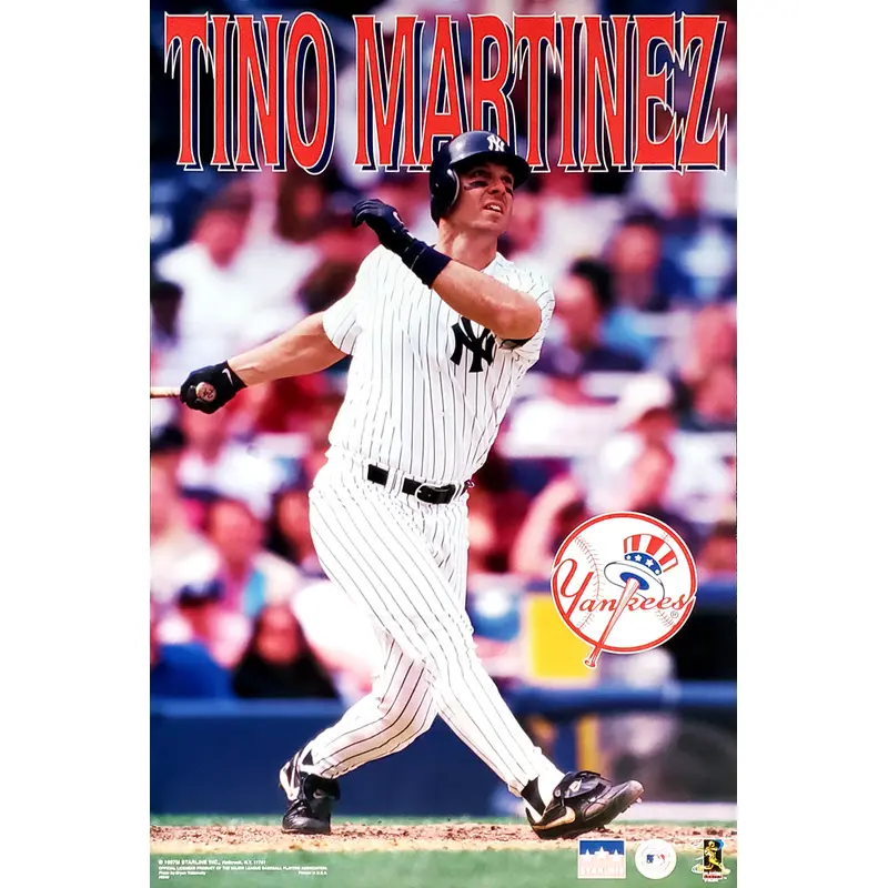 Tino Martinez "Blast" New York Yankees MLB Action Poster - Starline 1997
