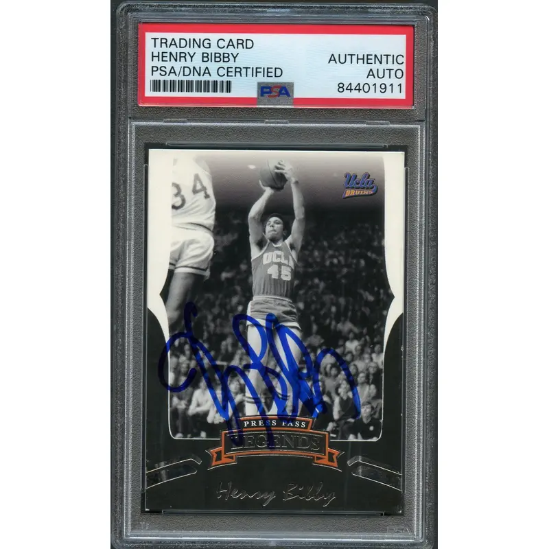 2006-07 Press Pass Legends #60 Henry Bibby Signed AUTO PSA/DNA UCLA