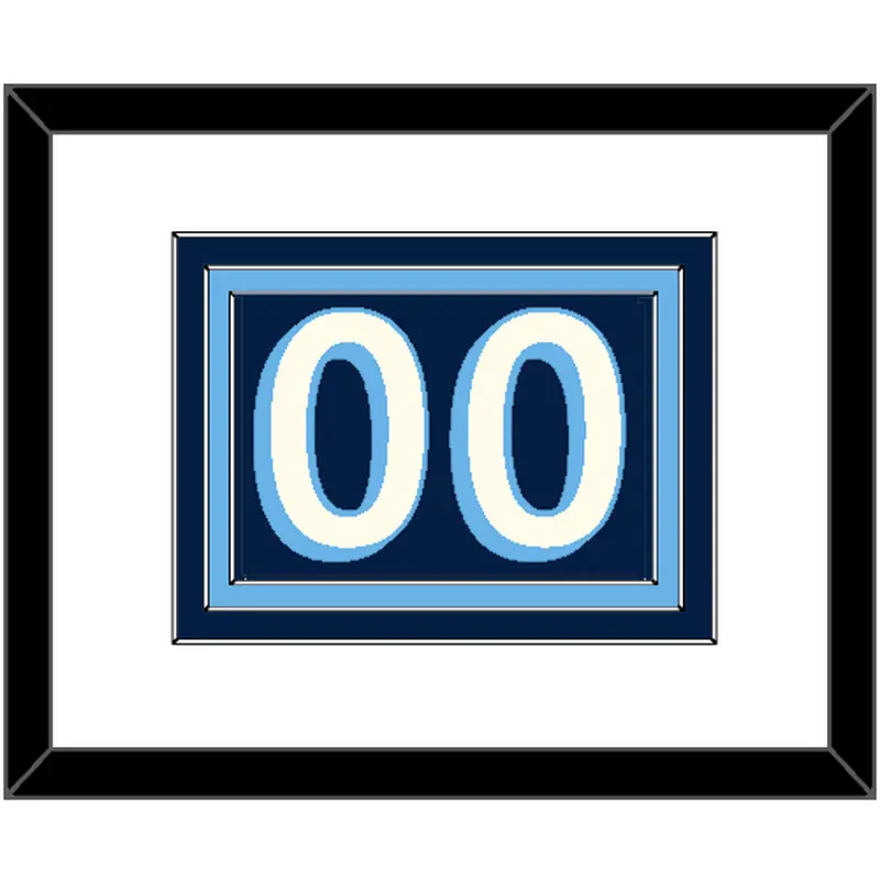 Pittsburgh Number (Back) - 2011 Winter Classic Navy Blue - Triple Mat 1