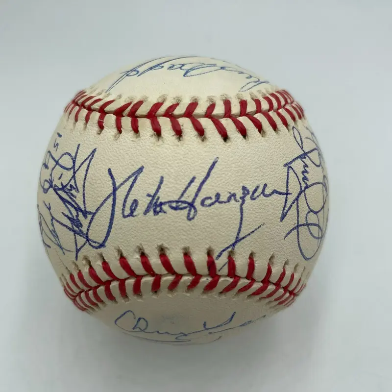 1999 Cleveland Indians Team Signed American League Baseball Jim Thome JSA COA