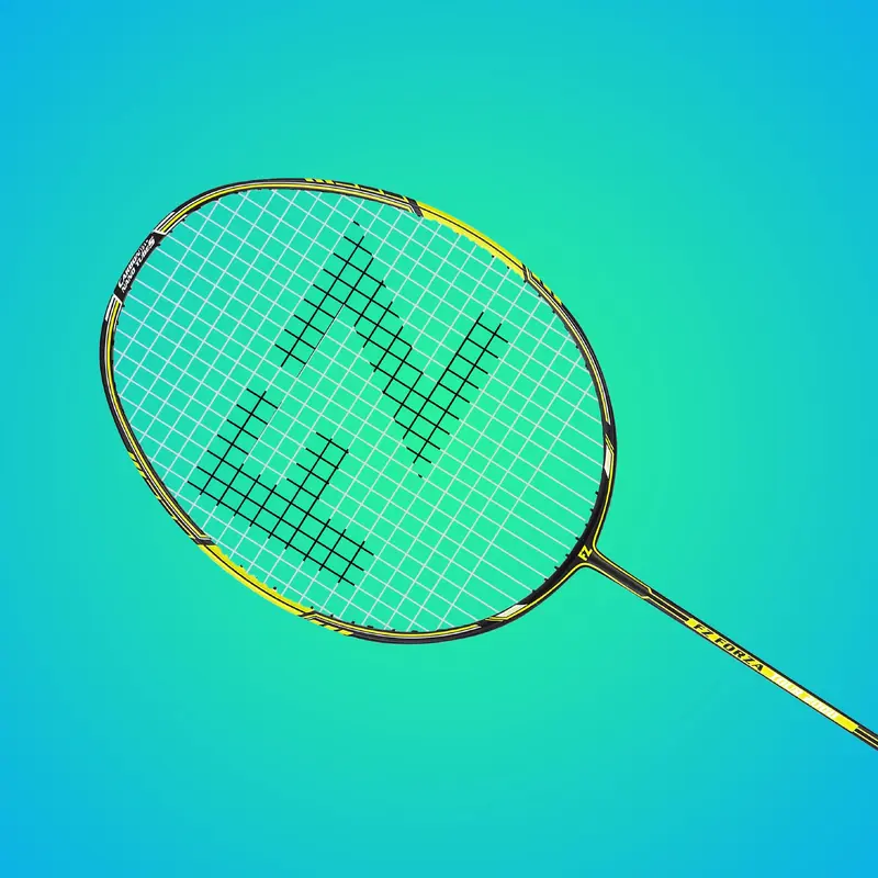 Tour 2000 Strung Badminton Racket(Yellow) - 3U/G5 Fz Forza | Kibi Sports