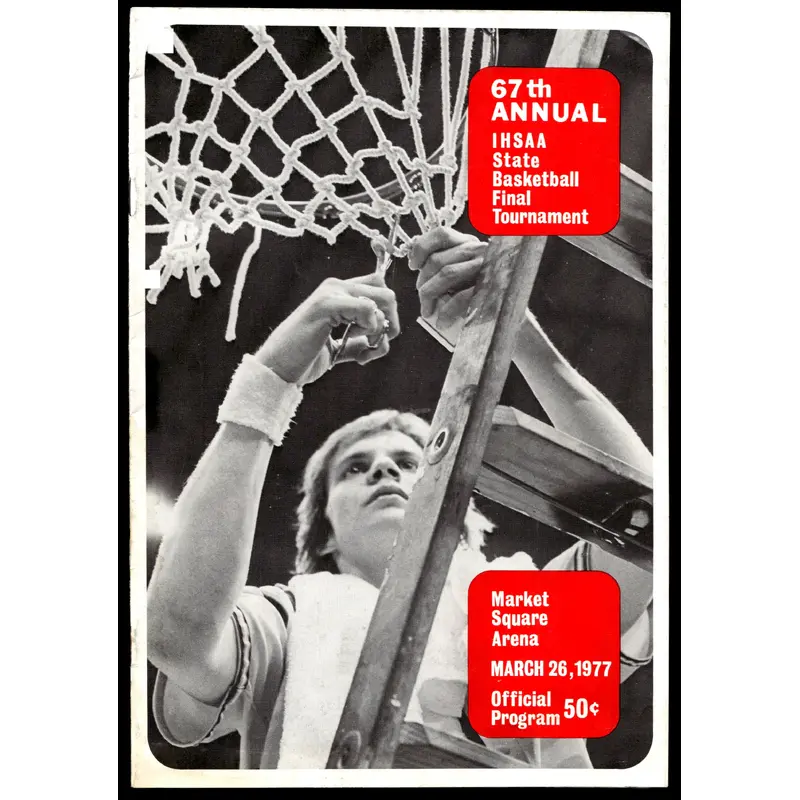 1977 Indiana High School Basketball State Finals Program