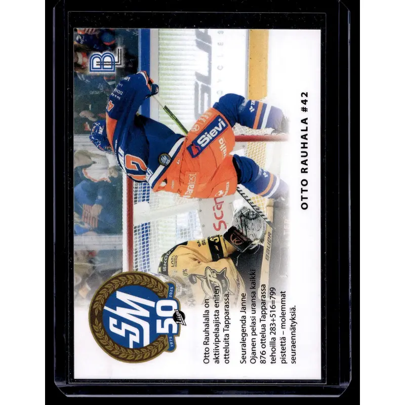 2024-25 Blueline Tappara Team Set - Match Card - Otto Rauhala #5