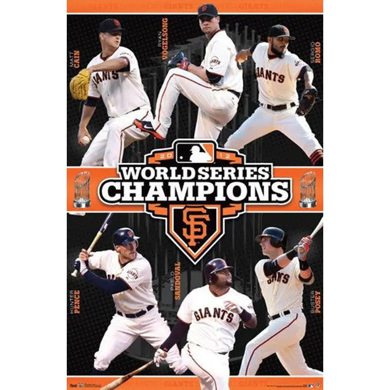 San Francisco Giants 2012 World Series Champions Commemorative Poster - Trends