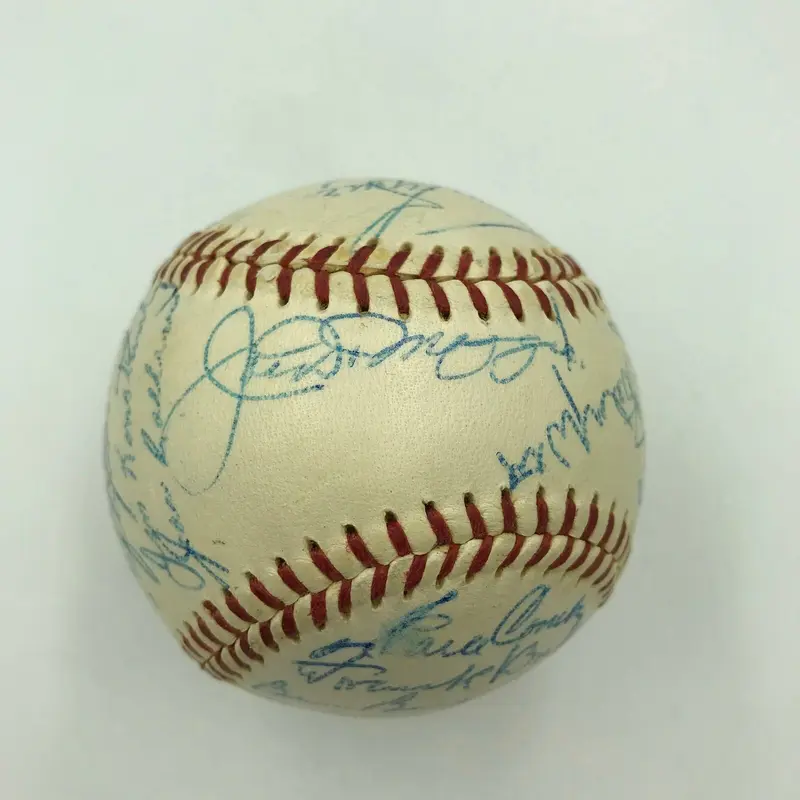 1920's-1940's NY Yankees Legends 1948 Old Timers Day Signed Baseball JSA COA