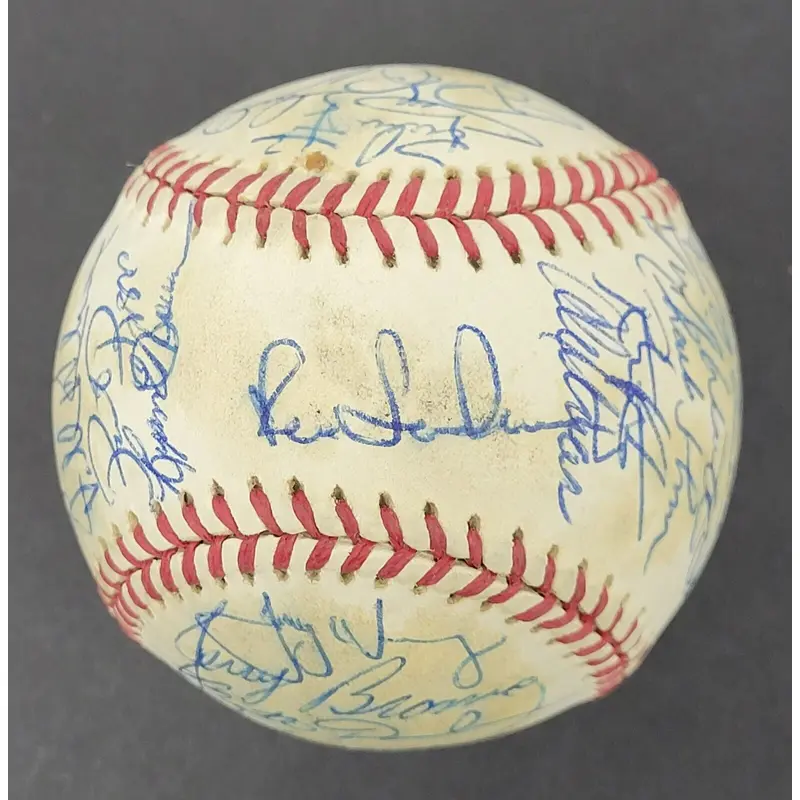 1995 Florida Marlins Inaugural Season Team Signed Baseball Beckett COA
