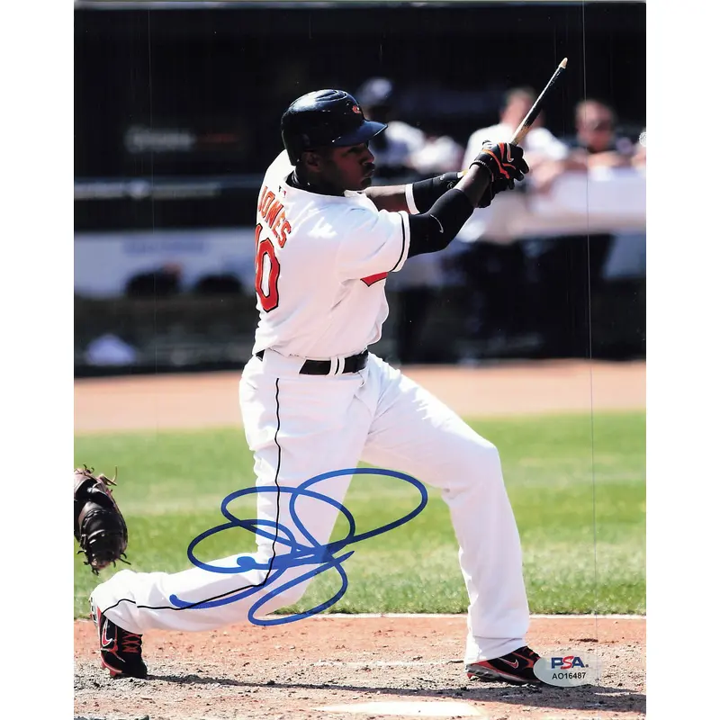 Adam Jones Signed 8x10 photo Baltimore Orioles PSA/DNA Autographed
