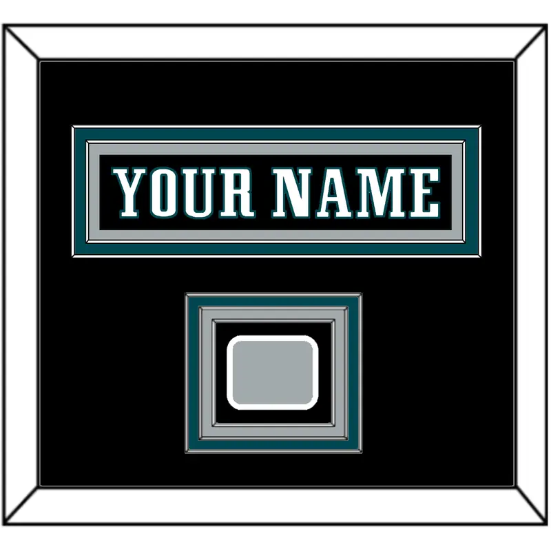 Philadelphia Nameplate & Jersey Logo Patch - Alternate Black - Triple Mat 3