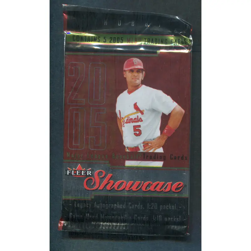 2005 Fleer Showcase Baseball Unopened Pack (Hobby) (5)