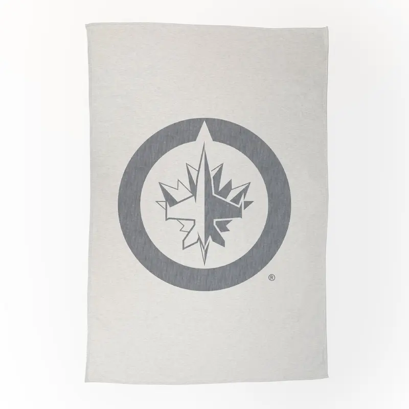 Winnipeg Jets Oversized Logo Sublimated Sweatshirt Blanket