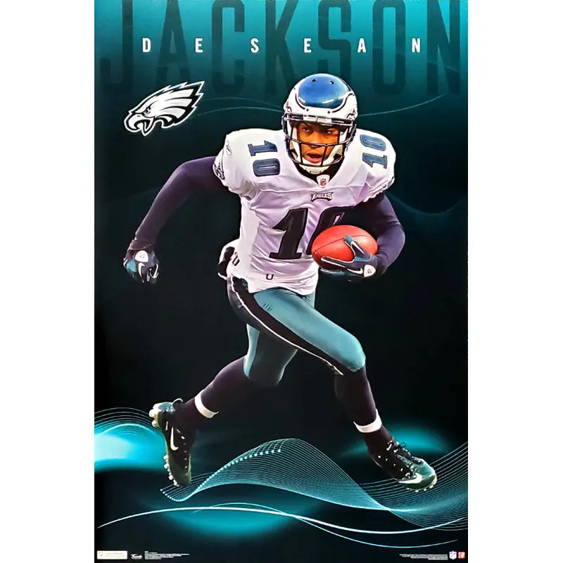 DeSean Jackson "Superstar" Philadelphia Eagles NFL Action Poster - Costacos Sports
