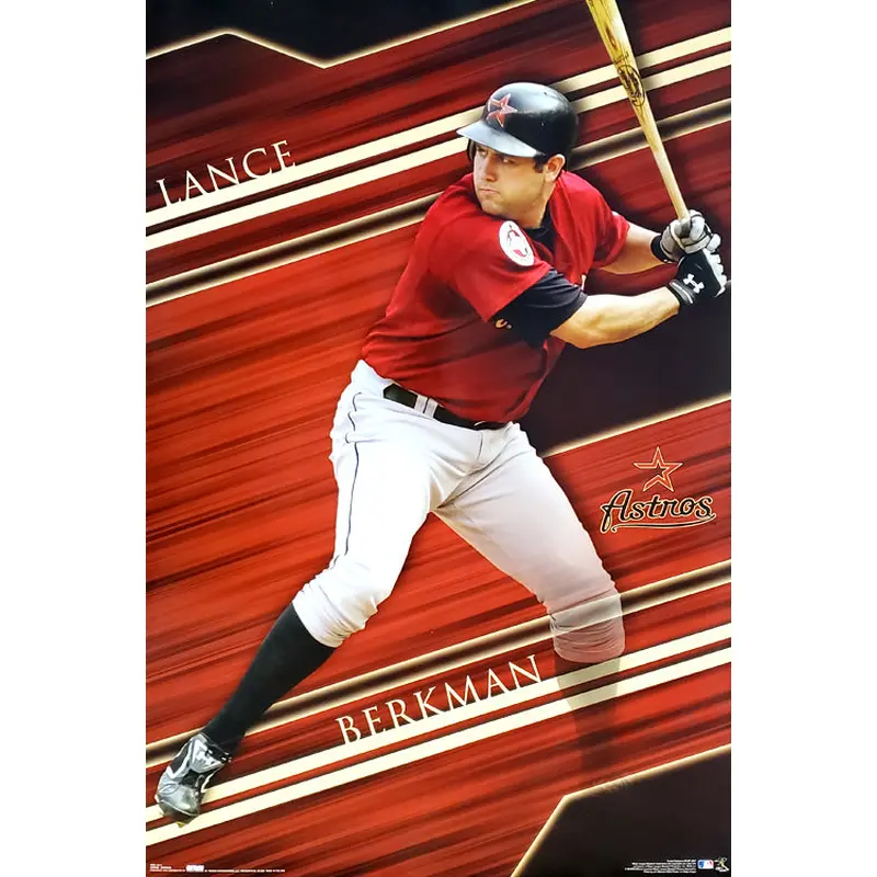 Lance Berkman "Superstar" Houston Astros MLB Baseball Action Poster - Costacos 2007