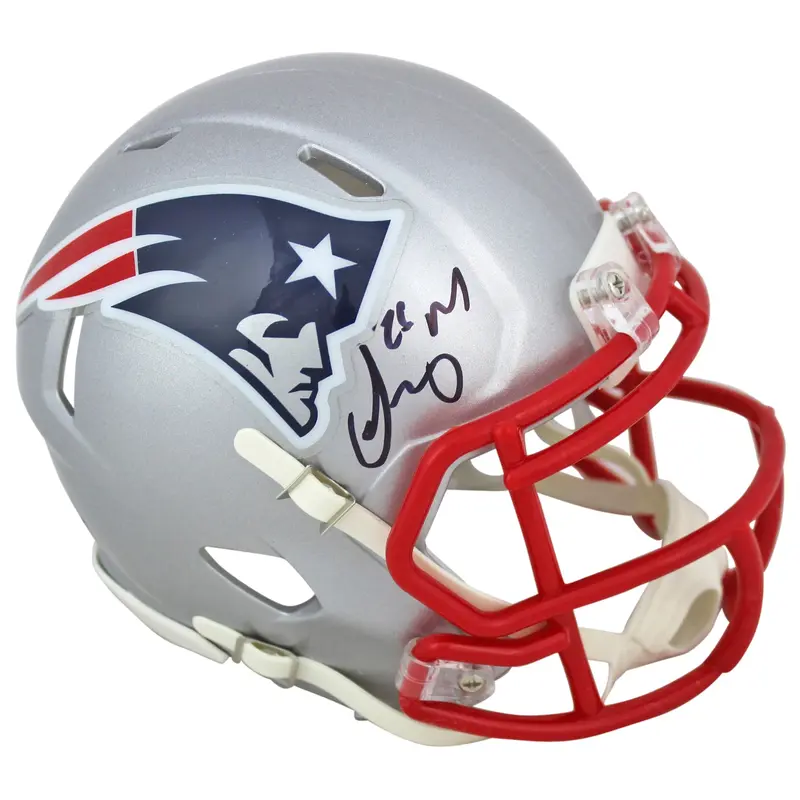 Patriots Sony Michel Authentic Signed Speed Mini Helmet BAS Witnessed