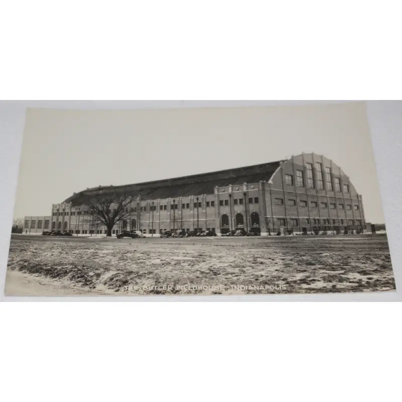 Vintage Butler (Hinkle) Fieldhouse B&W Postcard