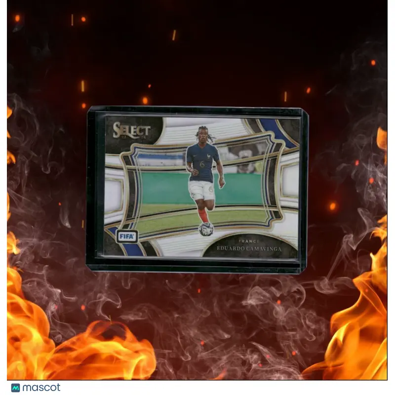2023 Panini Select FIFA Eduardo Camavinga Silver Prizm Field Level #219