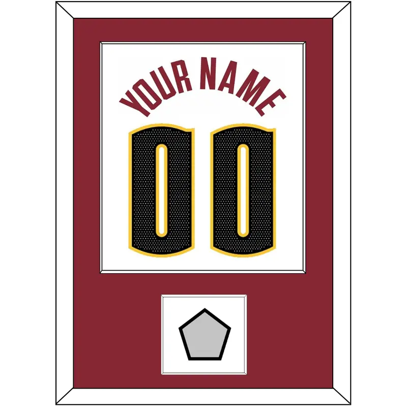 Denver Name & Number With Finals Patch - White Association - Single Mat 3