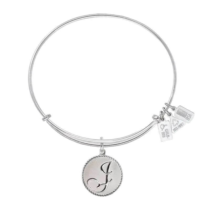 Love Letter 'J' Charm Bangle