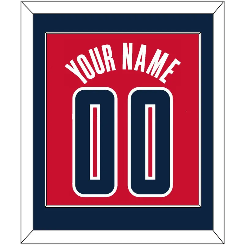 Washington Name & Number - Red Statement - Single Mat 2