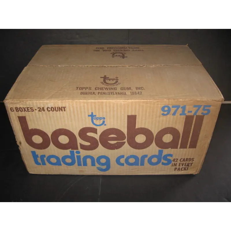1975 Topps Baseball Rack Pack Case (6 Box)