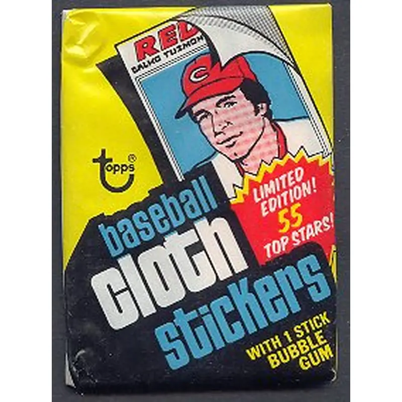 1977 Topps Baseball Cloth Stickers Unopened Wax Pack