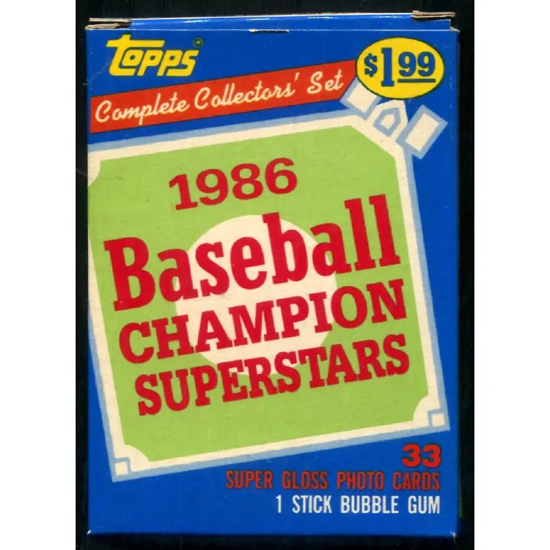 1986 Topps Baseball Champion Superstars Factory Set