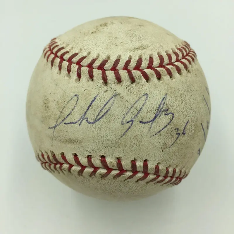 Anibal Sanchez No Hitter Game Used Signed Inscribed Baseball 9/6/2006 PSA DNA