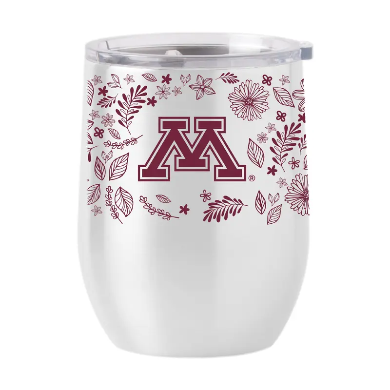 Minnesota 16oz Botanical Stainless Curved Beverage