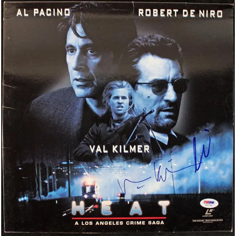 Al Pacino & Val Kilmer Heat Authentic Signed Laserdisc Cover PSA/DNA #J00721