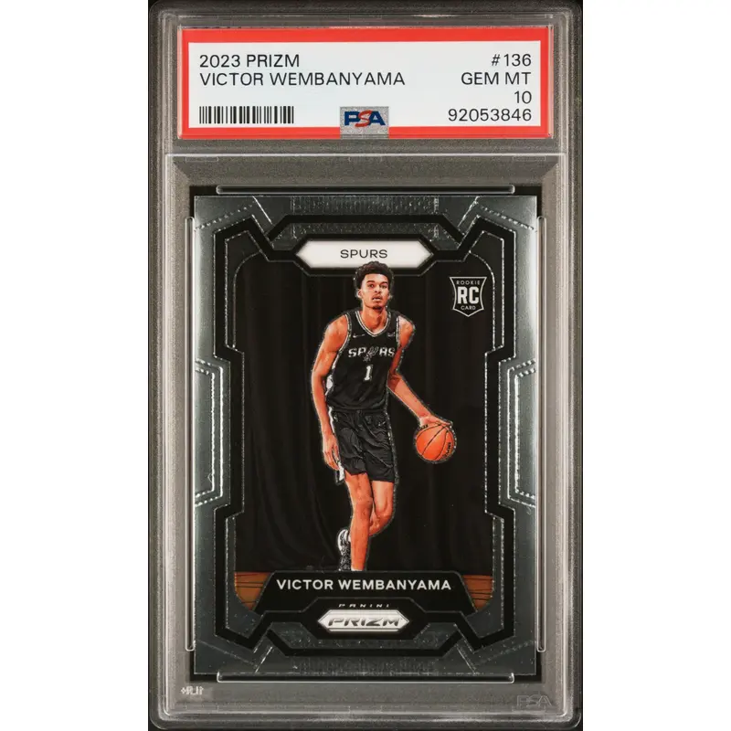 Victor Wembanyama 2023 Panini Prizm #136 PSA 10 Gem Mint 3846