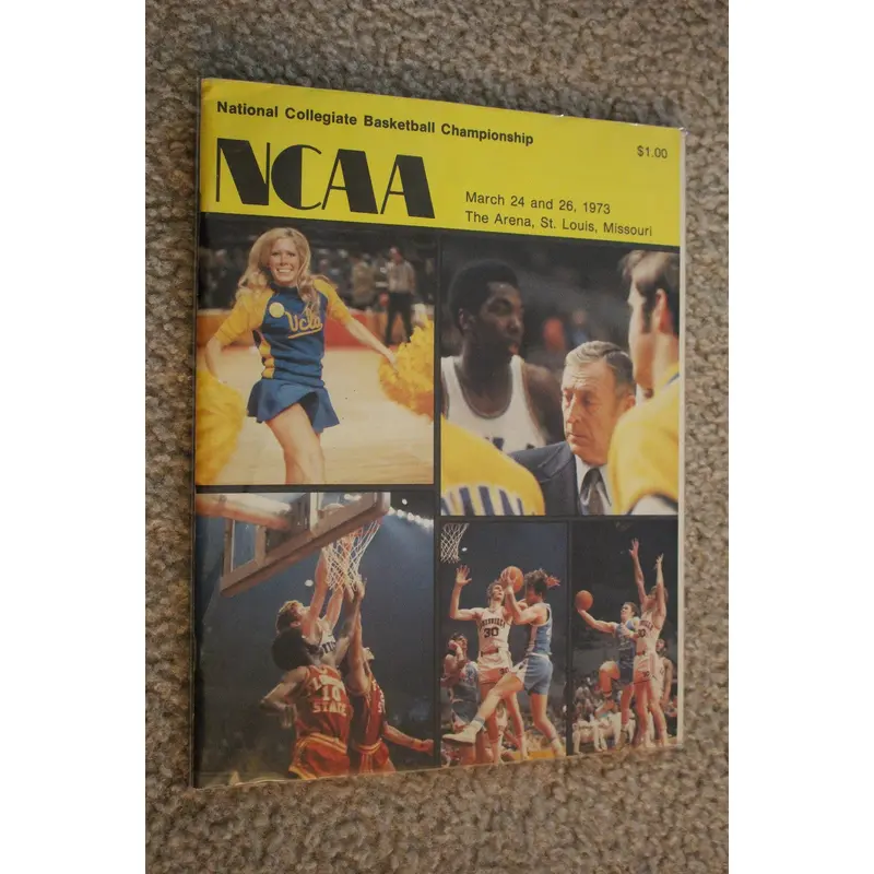 1973 NCAA Basketball Final Four Program, UCLA, Indiana