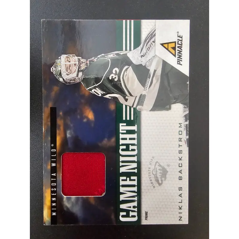 2011-12 Pinnacle - Game Night - Materials Prime - Niklas Backstrom #34 /30
