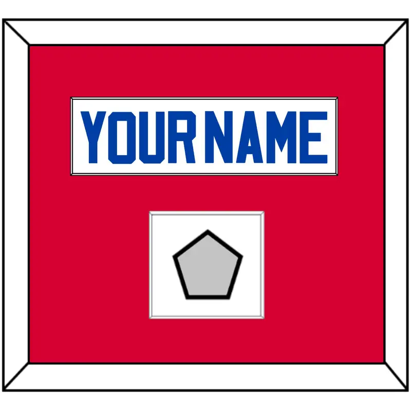 Detroit Name & Finals Patch - Home White (1983-1996) - Single Mat 2