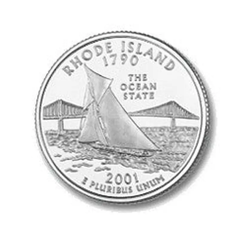 Rhode Island State Quarter #13 (2001)- D uncirculated - us mint