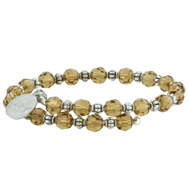 Topaz Crystal Wrap Bracelet