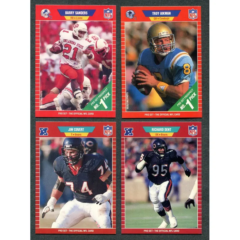 1989 Pro Set Football Complete Set NM/MT (540) (23-352)
