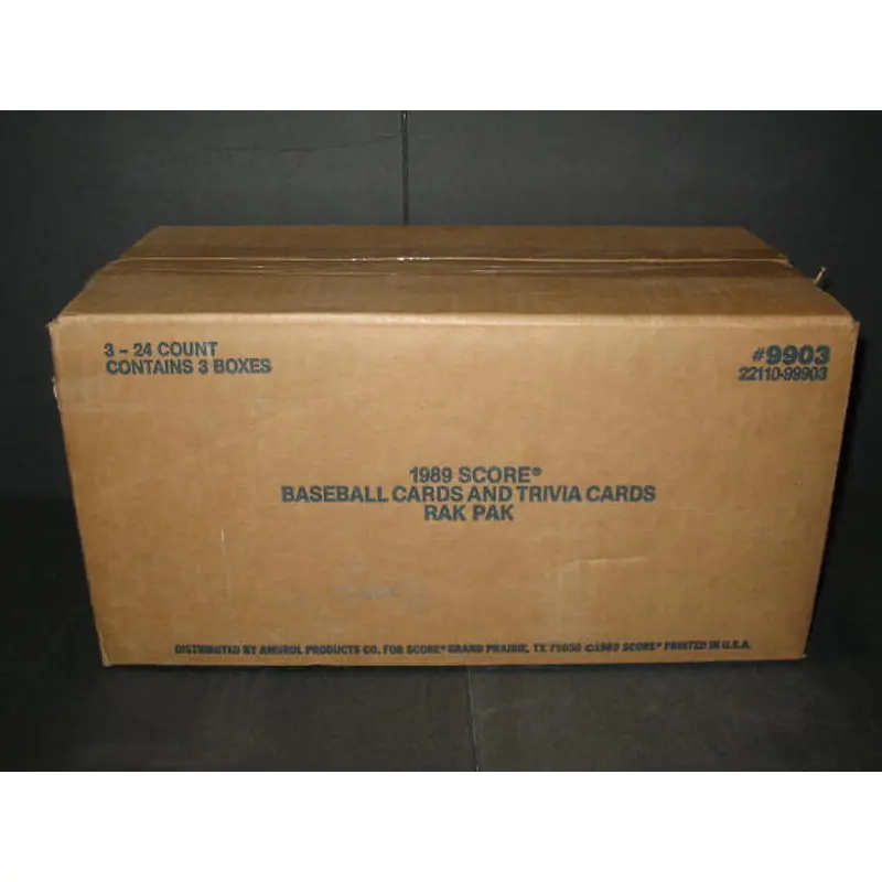 1989 Score Baseball Rack Pack Case (3 Box)