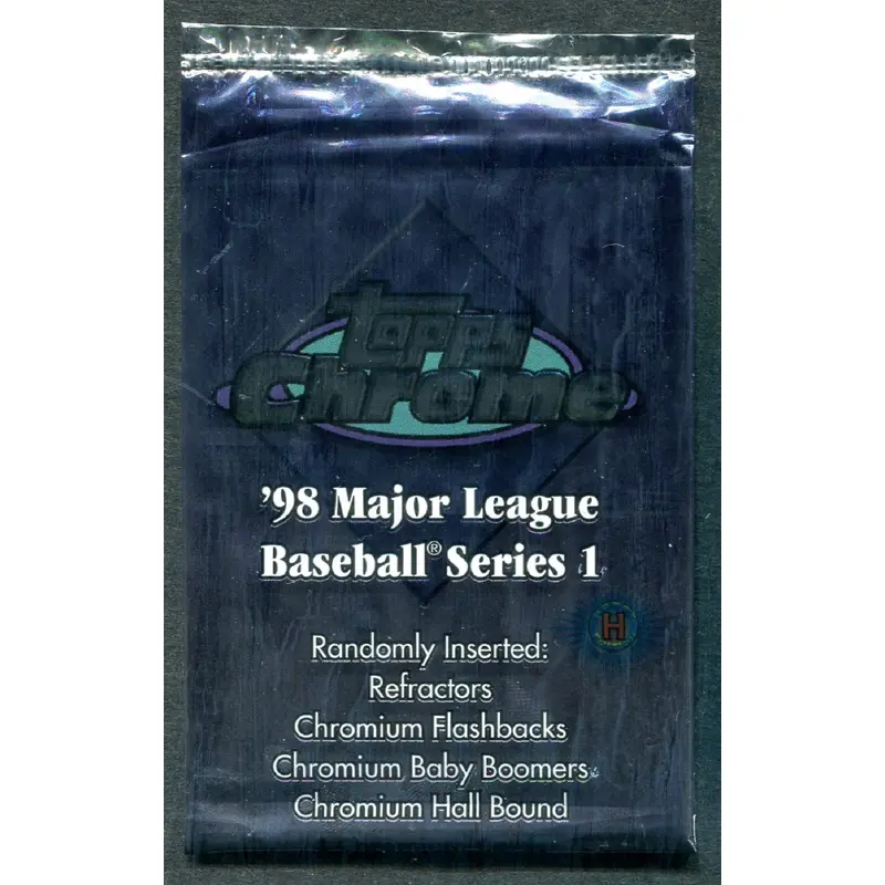 1998 Topps Chrome Baseball Unopened Series 1 Pack (Hobby) (4)