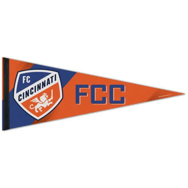 FC Cincinnati "FCC" Official MLS Soccer Premium Felt Collector's Pennant - Wincraft Inc.