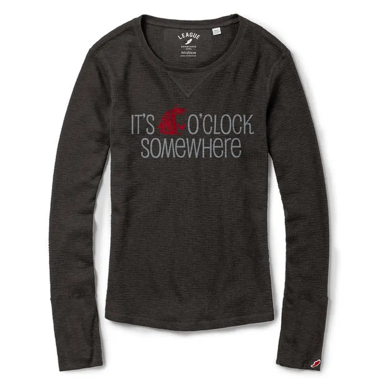 League Ladies "It's Coug O'Clock Somewhere" Thermal