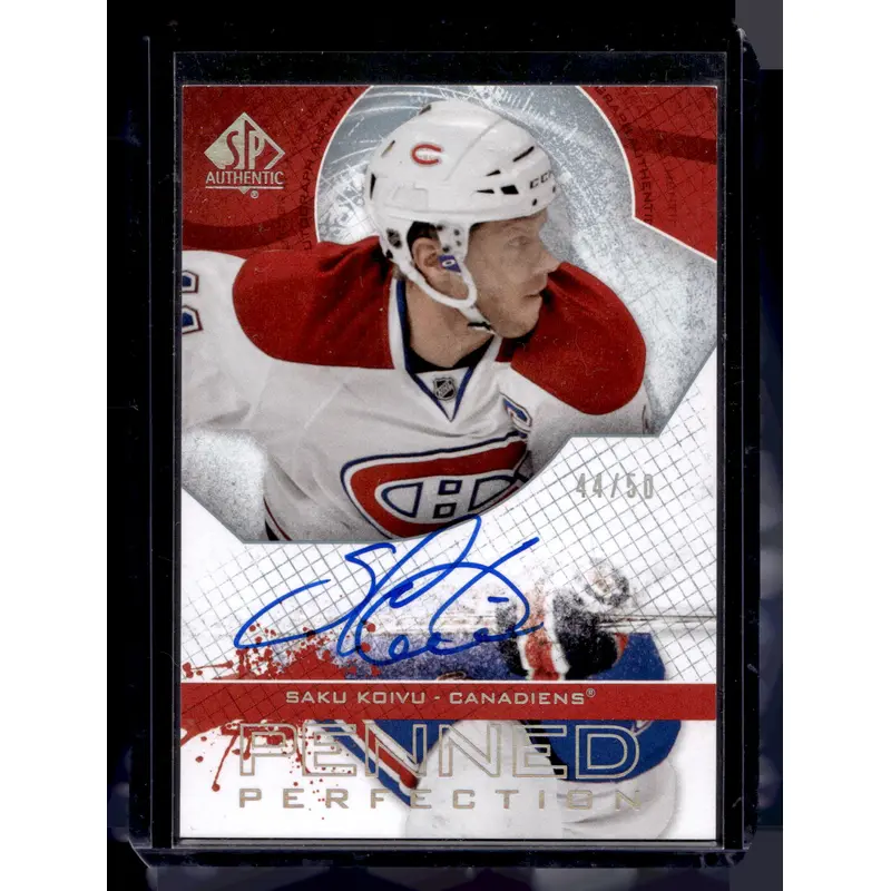 2008-09 Upper Deck SP Authentic - Penned Perfection - Saku Koivu #PP-SK /50
