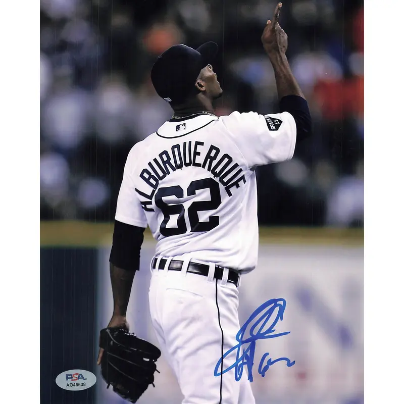 AL ALBURQUERQUE signed 8x10 photo PSA/DNA Detroit Tigers Autographed