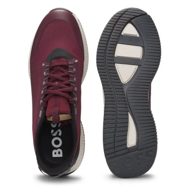 HUGO BOSS MAROON SHOES MEN TTNM EVO RUNN RSTH 50529544641