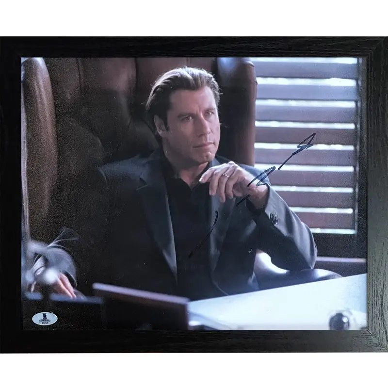 John Travolta Autographed Framed 11x14 Photo - Beckett