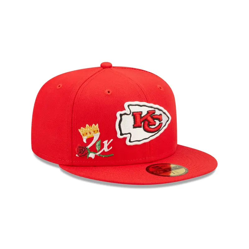 Kansas City Chiefs CROWN CHAMPS 59Fifty Fitted Cap - OTC